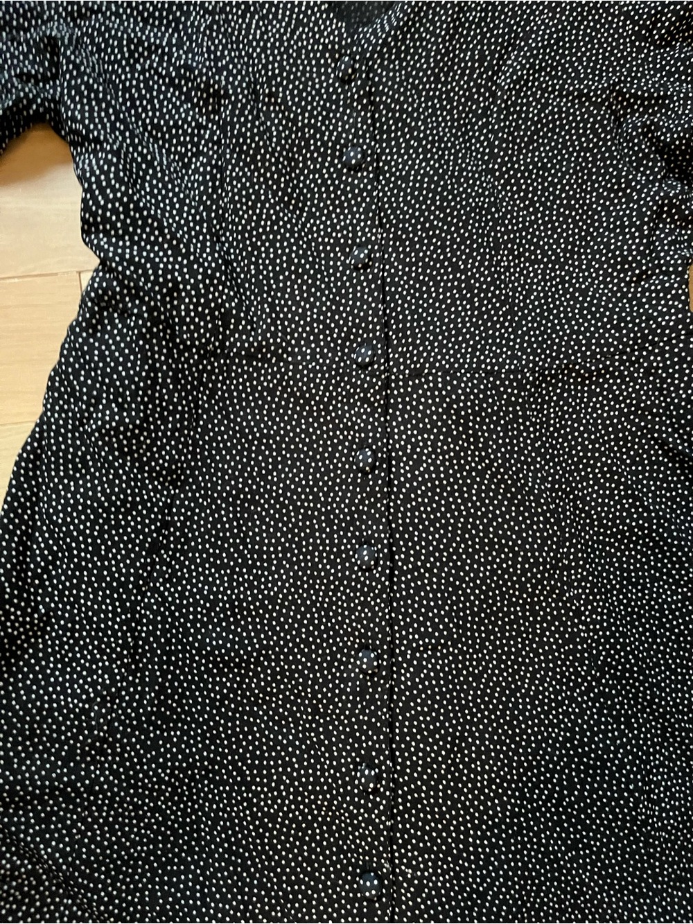 Vero Moda Black Polka Dot V‑Neck Dress size small - Picture 5 of 8